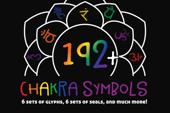 70 Chakra Symbols: A Versatile Graphic Design Asset for Decorative Creations