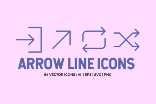 94 Arrow Line Icons Pack: Graphics & Icons for Modern Design