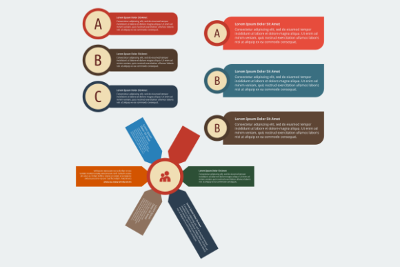 Branched and Bulllet Infographics: Graphics for Modern Design