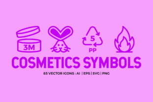 Cosmetic Packaging Symbols Icons Graphics