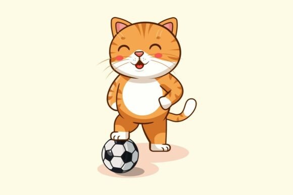 Cute Orange Tabby Cat Playing Soccer Review for Real Projects