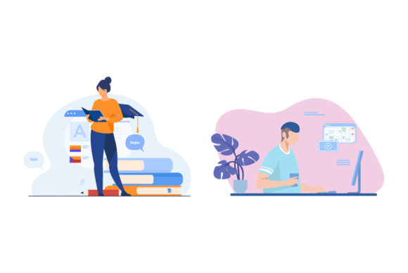 Flat Illustration Bundle-08: Graphics & Illustrations for Crafters