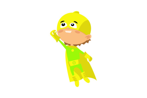 Flat Illustration Super Hero-03 Graphics