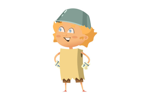 Flat Illustration Super Hero-05: Graphics for Creative Selling