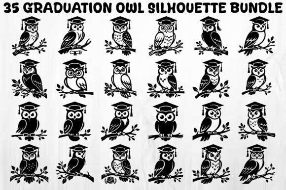 Graduation Owl SVG Bundle: A Versatile Graphic Design Asset for Content Creators