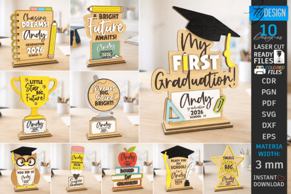 Kids Graduation Awards Laser Cut Bundle Review for Digital Sellers