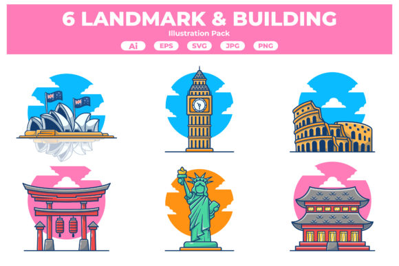 Landmark and Building Collection Graphics