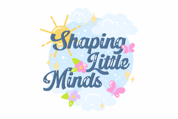 Shaping Little Minds: A Versatile Graphic for Crafts and Handmade Creations
